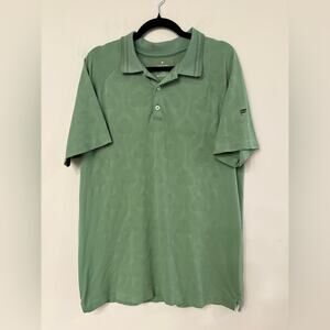 Fabletics Men's Large Army Green Olive Polo Shirt - NWOT